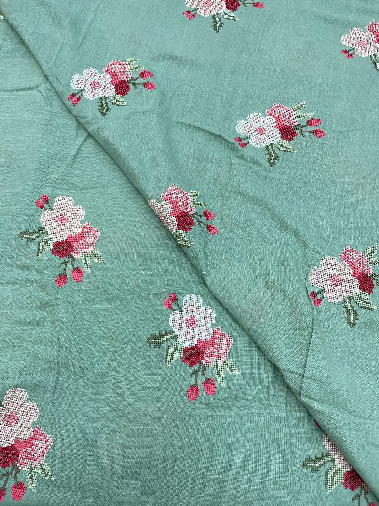 Cotton Linen Embroidery [44"Inch]