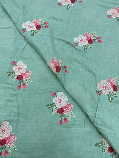 Cotton Linen Embroidery [44"Inch]