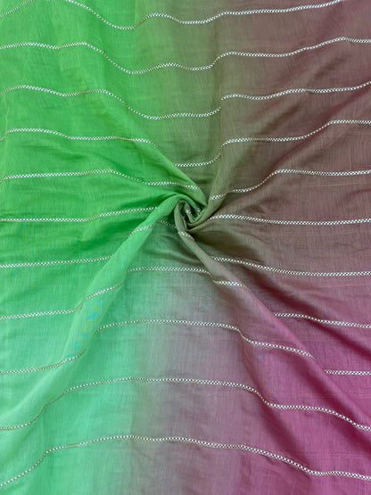 Chanderi Gota Work With 4D Color (Color Available) 44"Inch