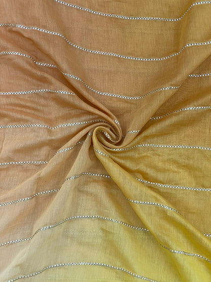 Chanderi Gota Work With 4D Color (Color Available) 44"Inch