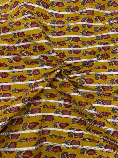 Cotton Print With Pintex With Gota (36" Inch)