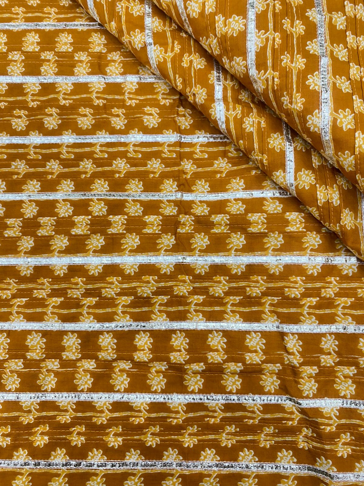 Cotton Print With Pintex With Gota (36" Inch)
