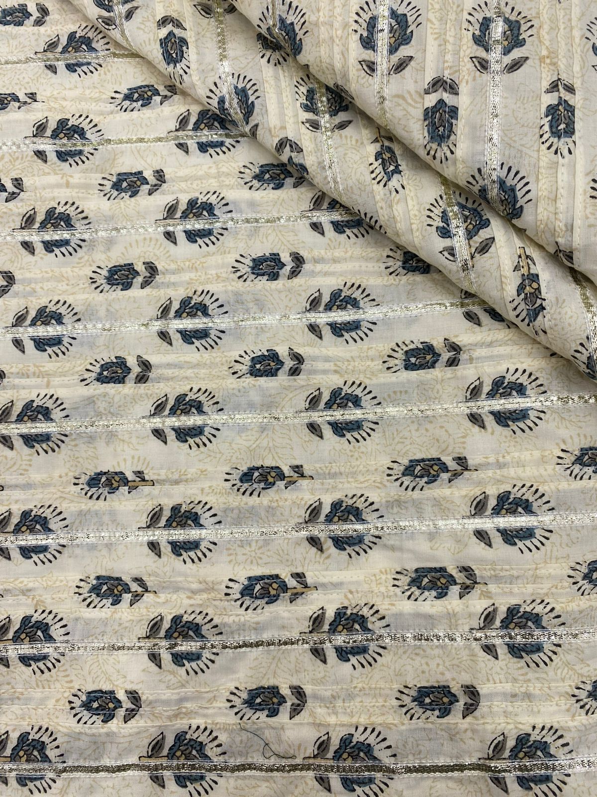 Cotton Print With Pintex With Gota (36" Inch)