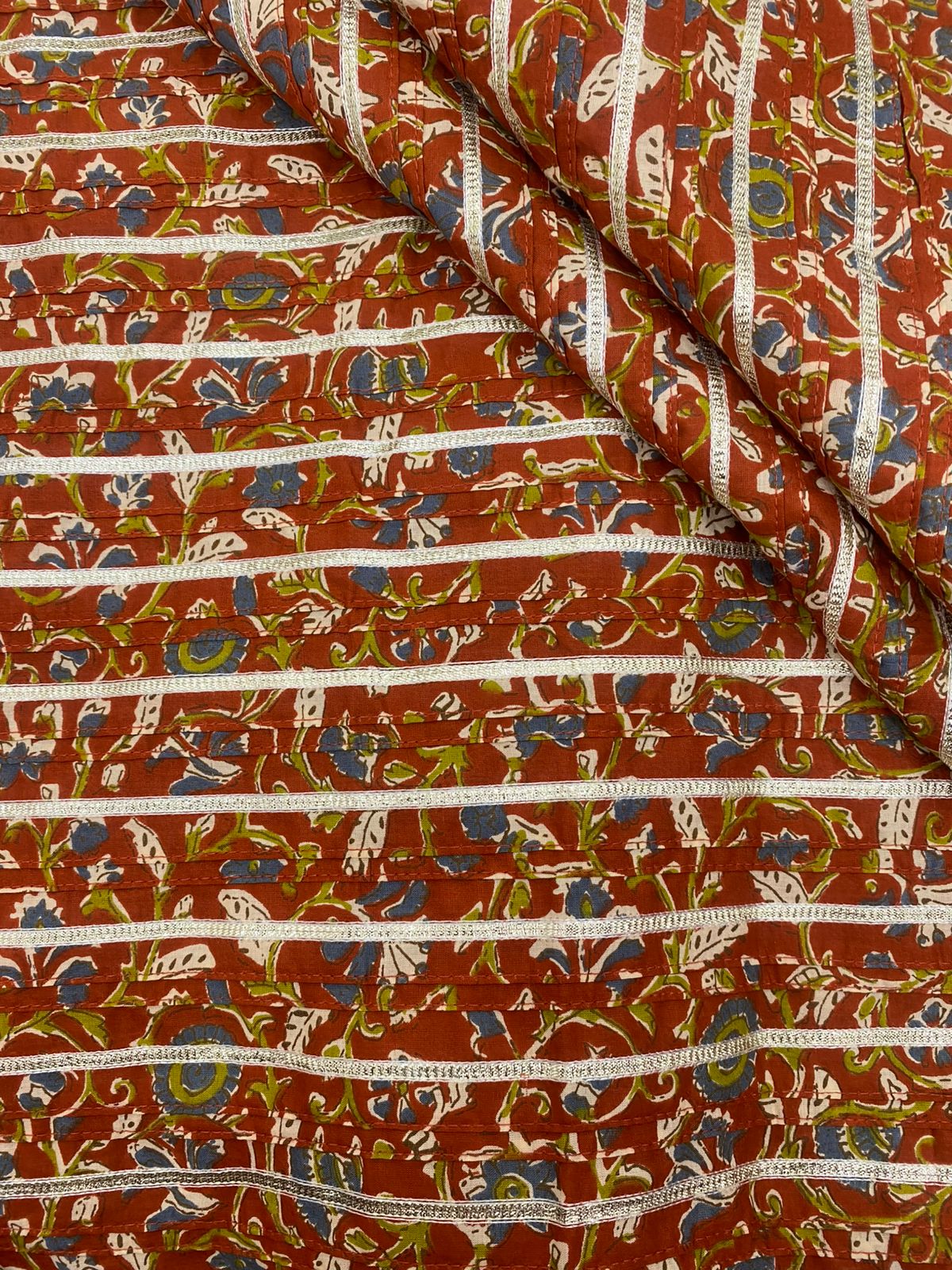 Cotton Print With Pintex With Gota (36" Inch)