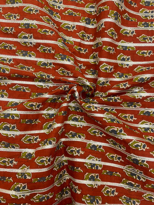 Cotton Print With Pintex With Gota