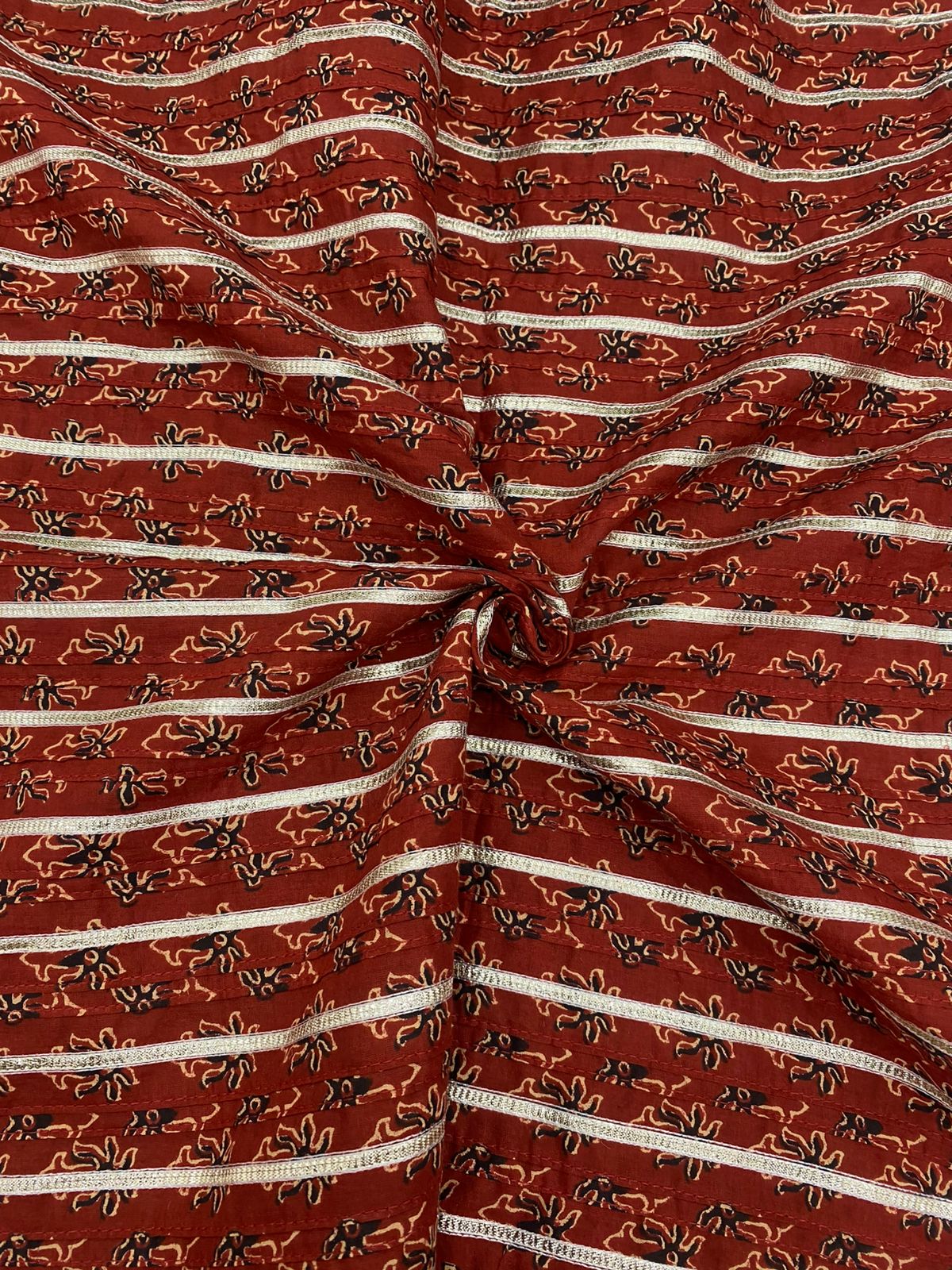 Cotton Print With Pintex With Gota (36" Inch)