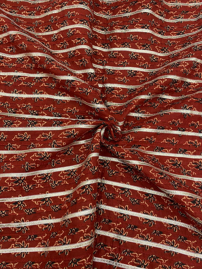 Cotton Print With Pintex With Gota (36" Inch)
