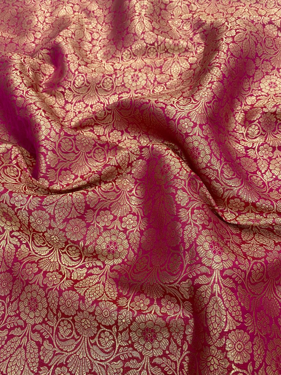 Pure Banarasi Brocade (Color Available) 44"Inch