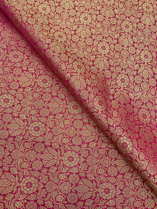 Pure Banarasi Brocade (Color Available) 44"Inch