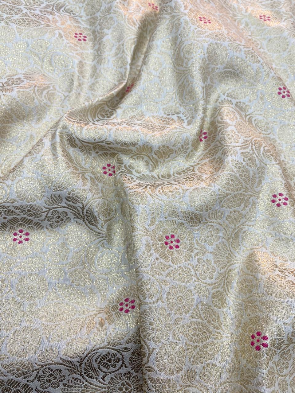 Pure Banarasi Brocade (Color Available) 44"Inch