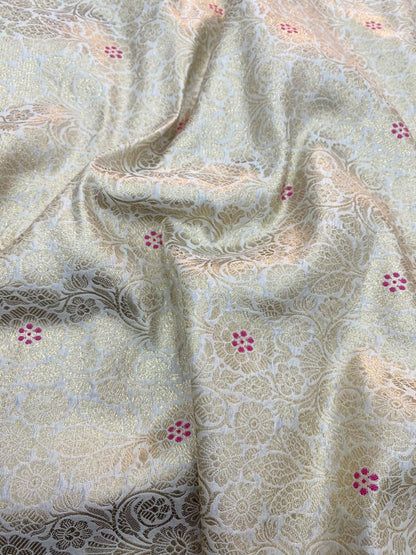 Pure Banarasi Brocade (Color Available) 44"Inch