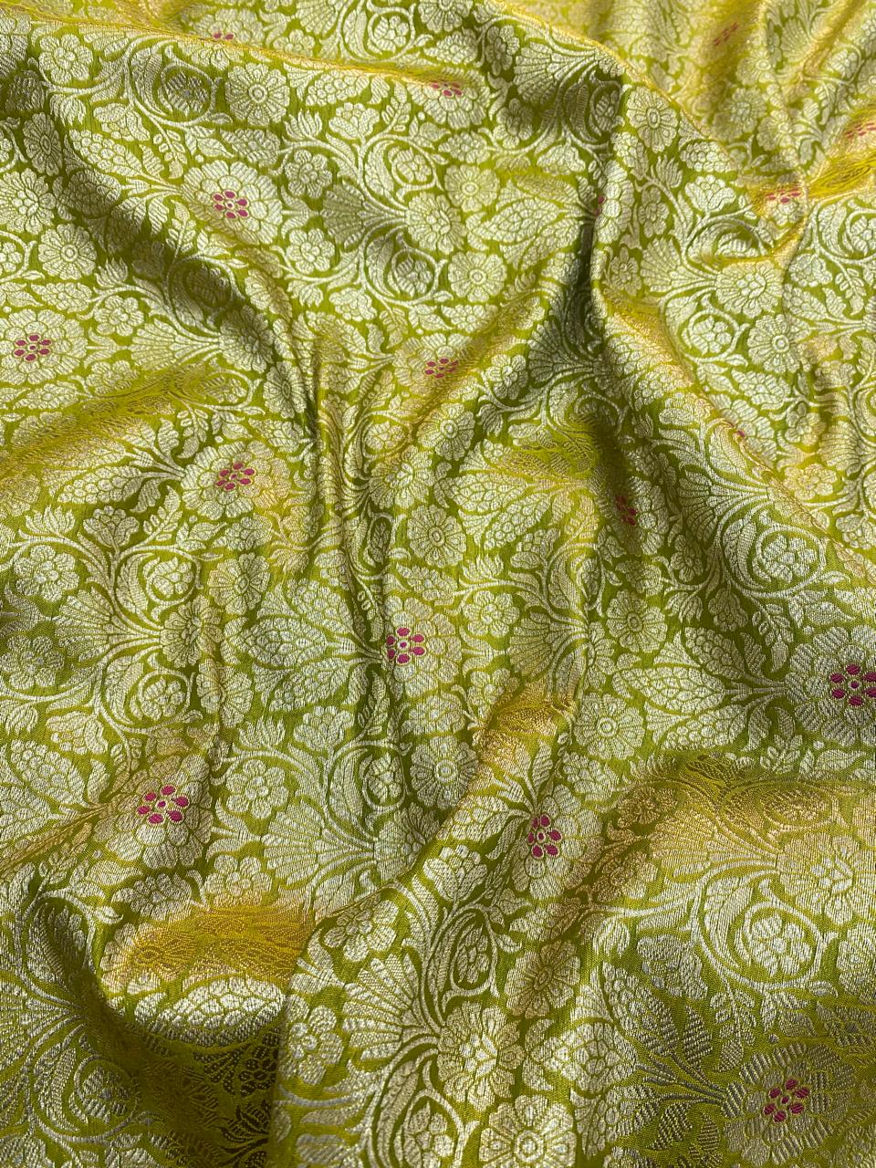 Pure Banarasi Brocade (Color Available) 44"Inch