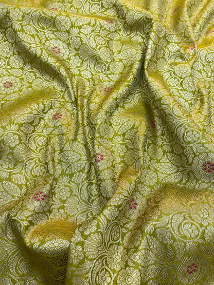 Pure Banarasi Brocade (Color Available) 44"Inch