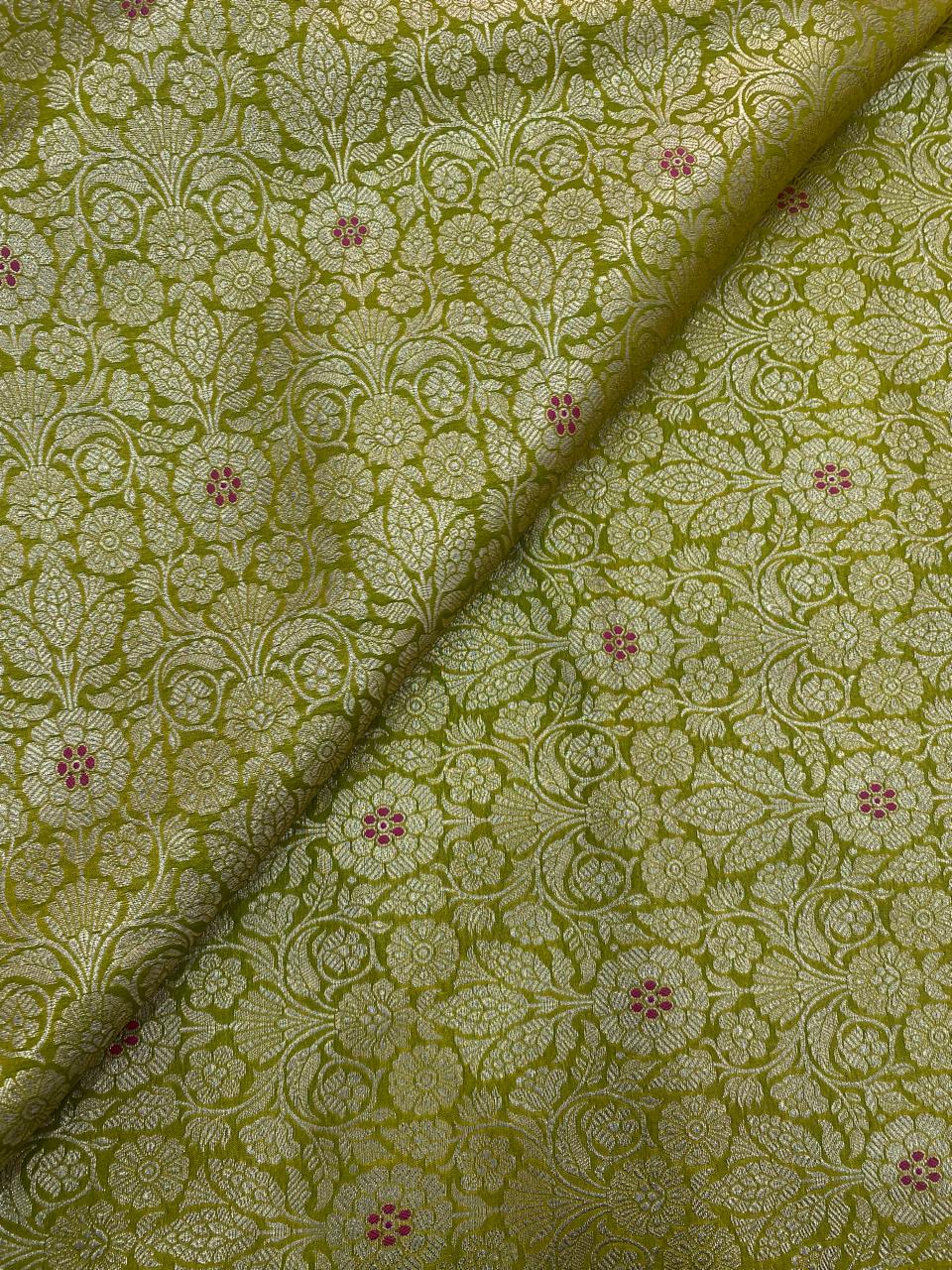 Pure Banarasi Brocade (Color Available) 44"Inch