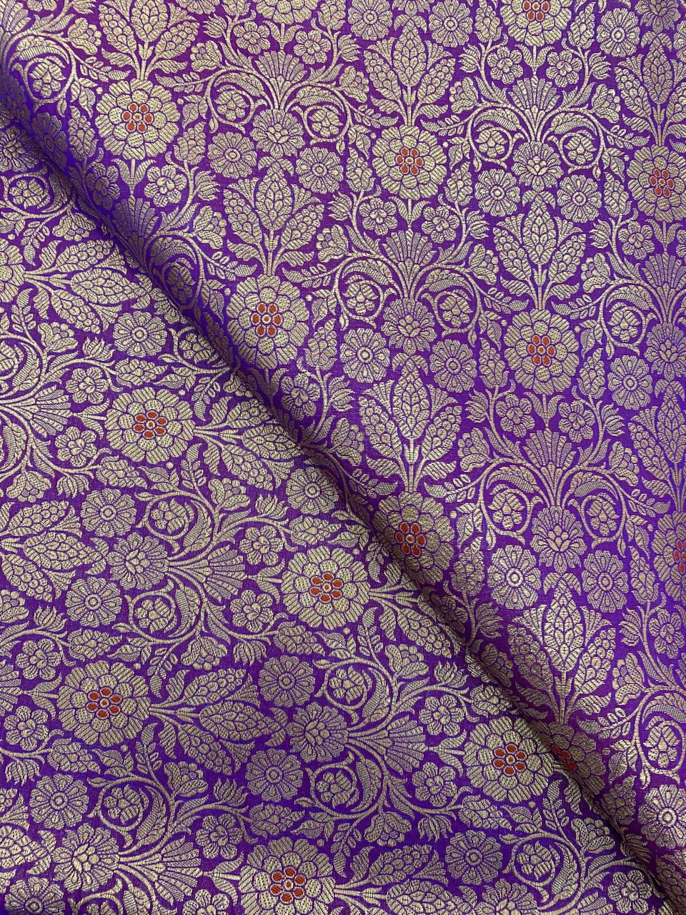 Pure Banarasi Brocade (Color Available) 44"Inch