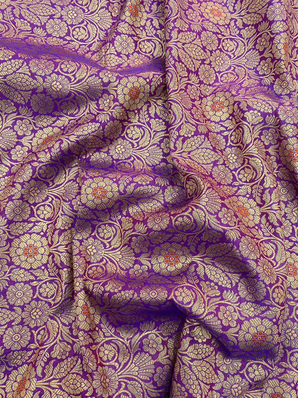 Pure Banarasi Brocade (Color Available) 44"Inch