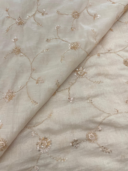 Chanderi Embroidery Beads(Color Available) 44"Inch