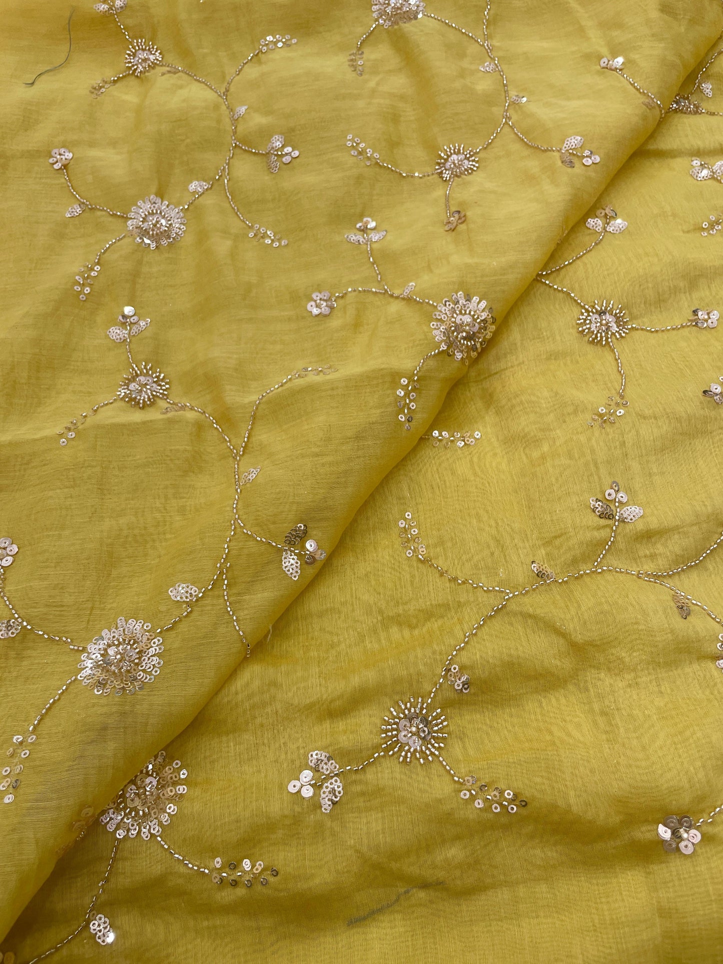 Chanderi Embroidery Beads(Color Available) 44"Inch
