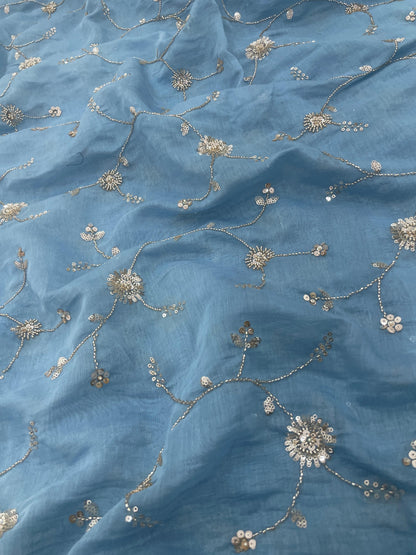 Chanderi Embroidery Beads(Color Available) 44"Inch