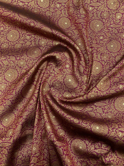 Pure Banarasi Brocade (Color Available) 44"Inch