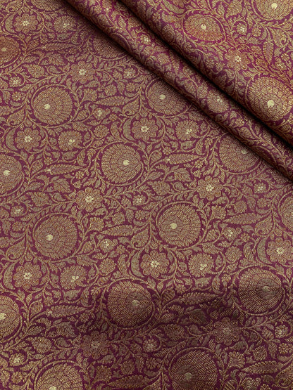 Pure Banarasi Brocade (Color Available) 44"Inch