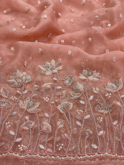 Organza Embroidery [Color Available]