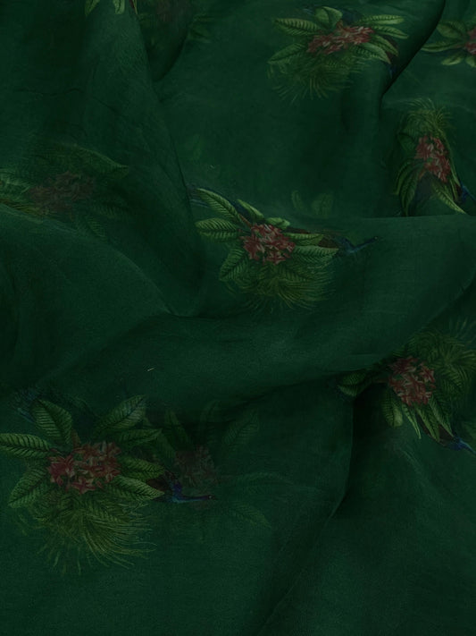 Pure Silk Organza print