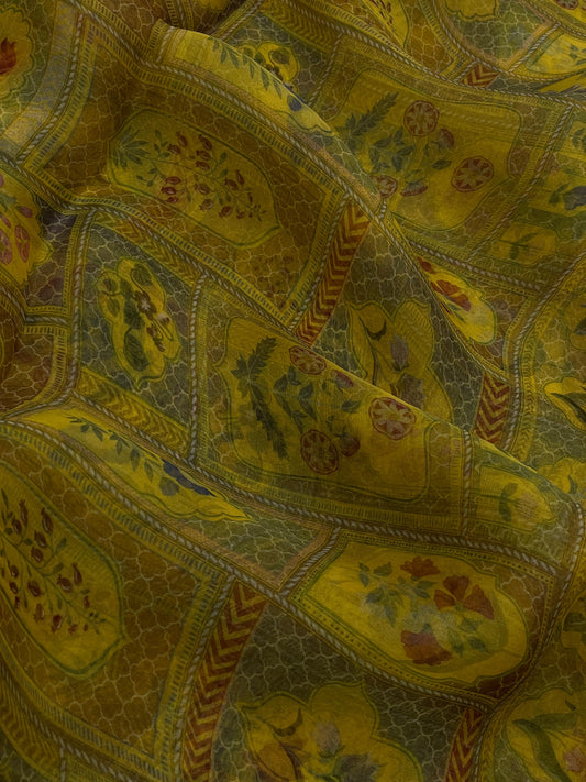 Pure Silk Organza Print