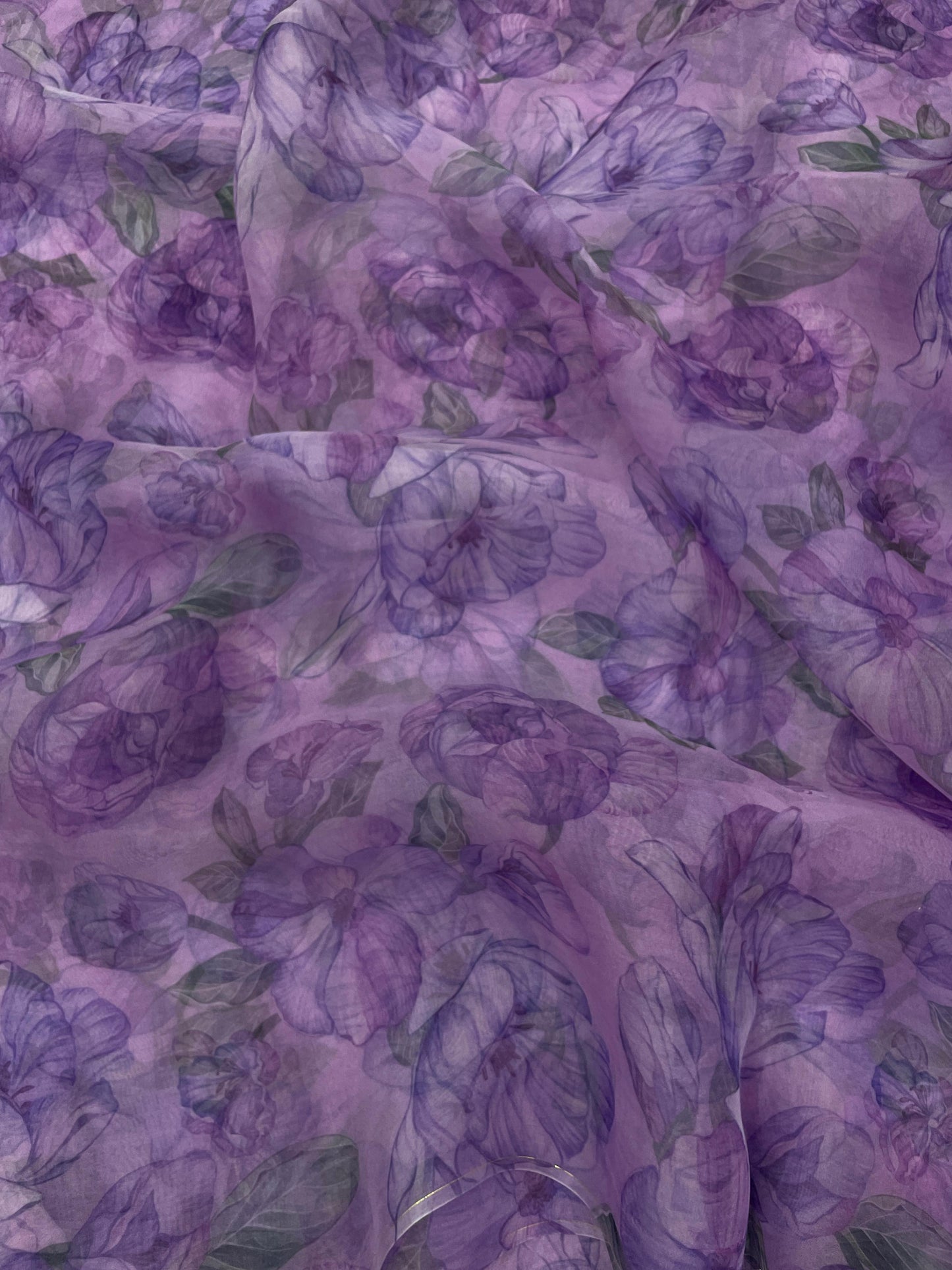 Pure Silk Organza Print