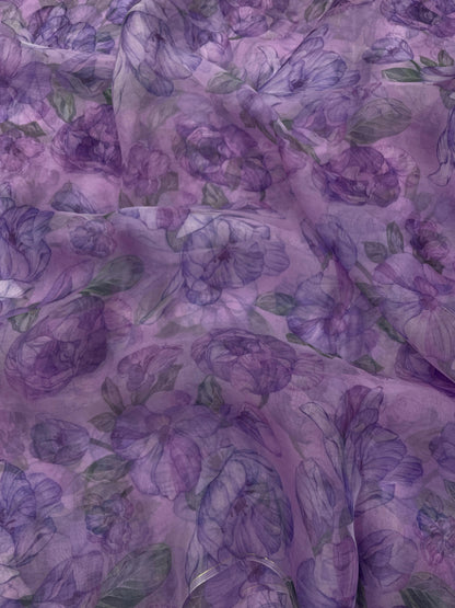 Pure Silk Organza Print