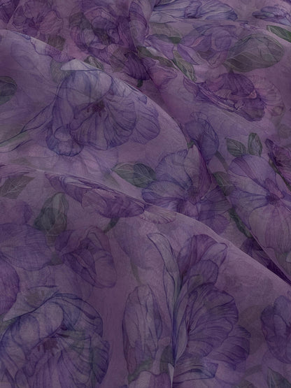 Pure Silk Organza Print
