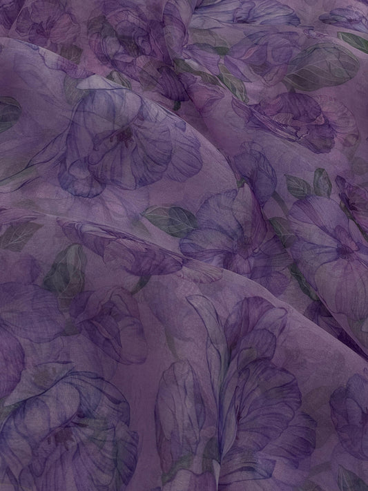 Pure Silk Organza Print