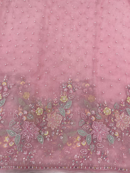 Organza Panel Embroidery  [Color Available]