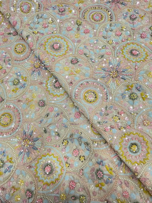Tissue Beads Embroidery