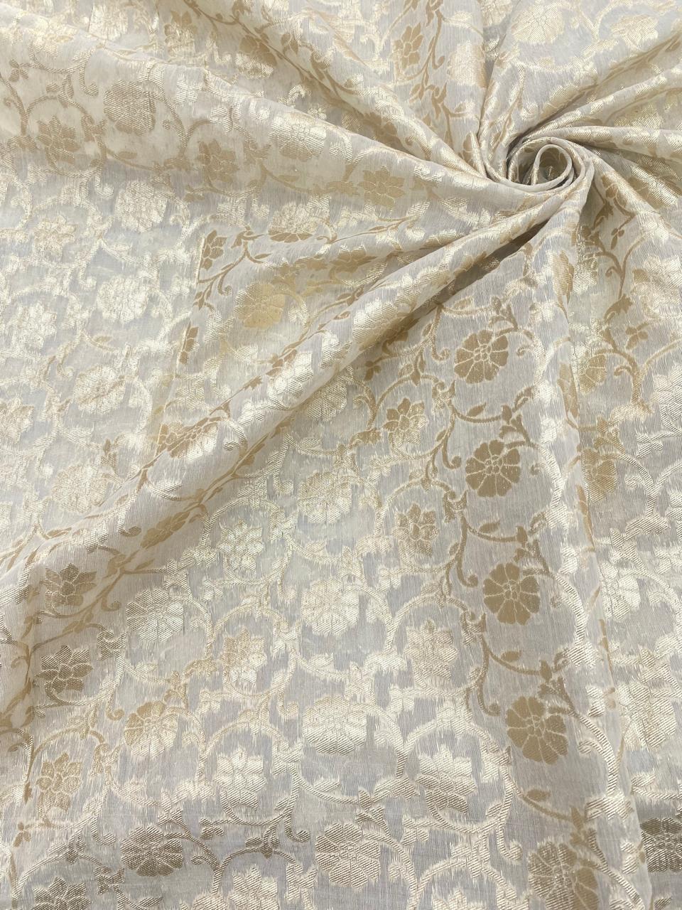 Chanderi Jacquard Dyeable