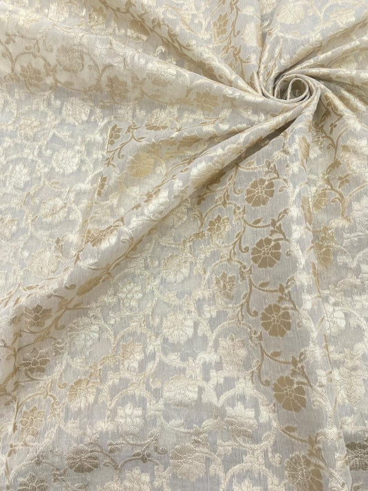 Chanderi Jacquard Dyeable