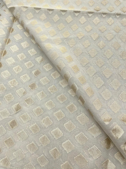 Chanderi Jacquard Dyeable