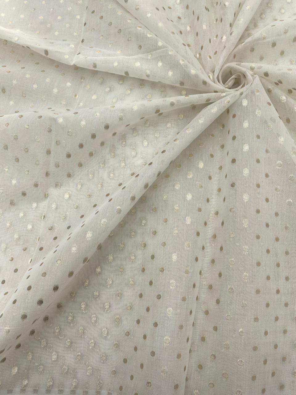 Chanderi Jacquard Dyeable