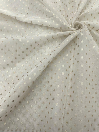 Chanderi Jacquard Dyeable
