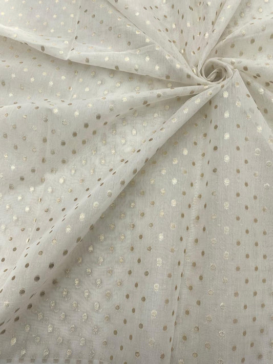 Chanderi Jacquard Dyeable