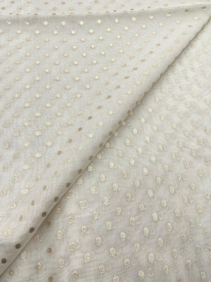 Chanderi Jacquard Dyeable