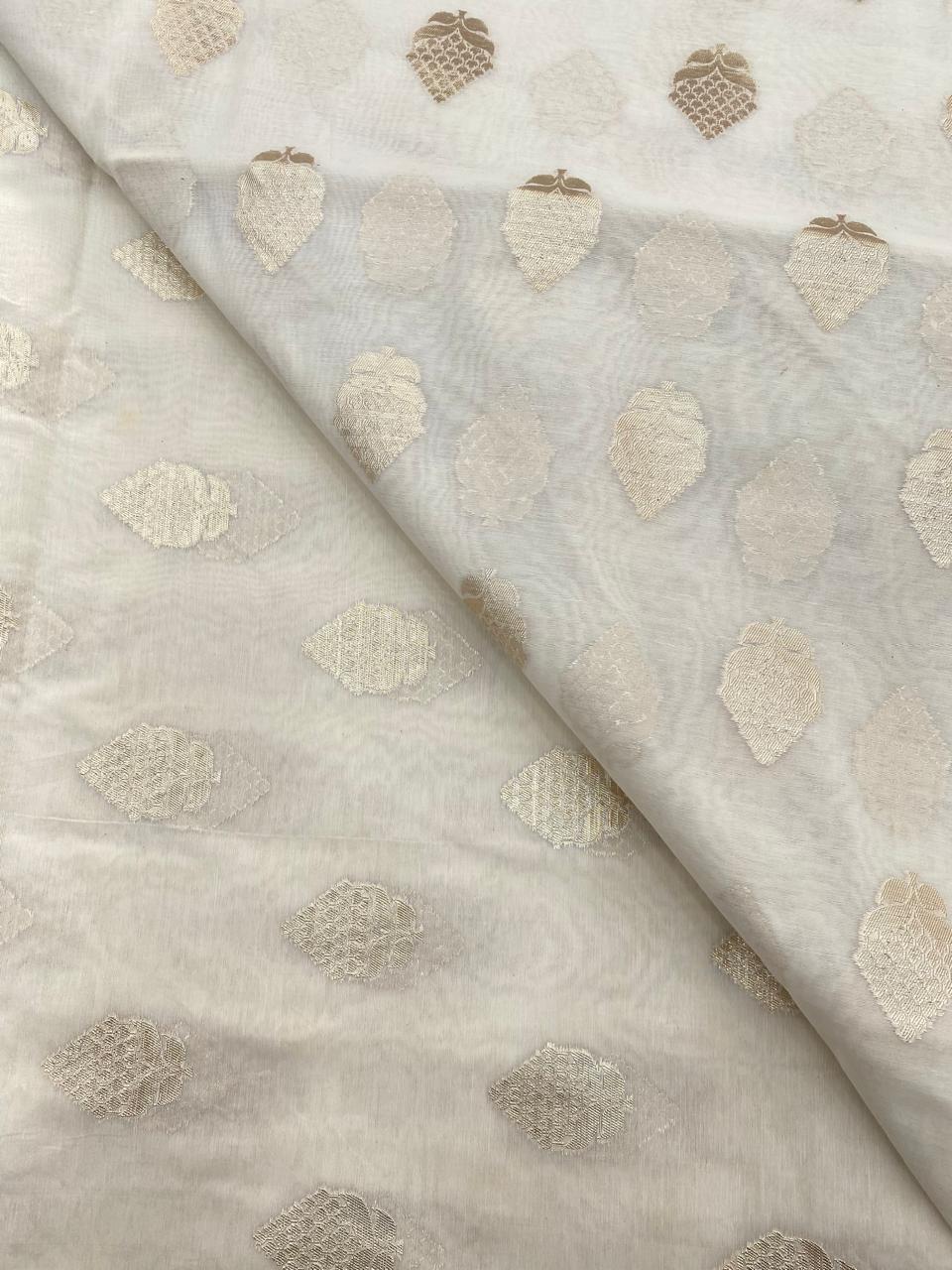 Chanderi Jacquard Dyeable