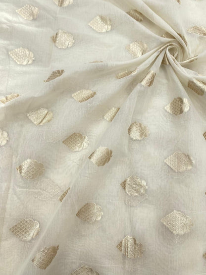 Chanderi Jacquard Dyeable