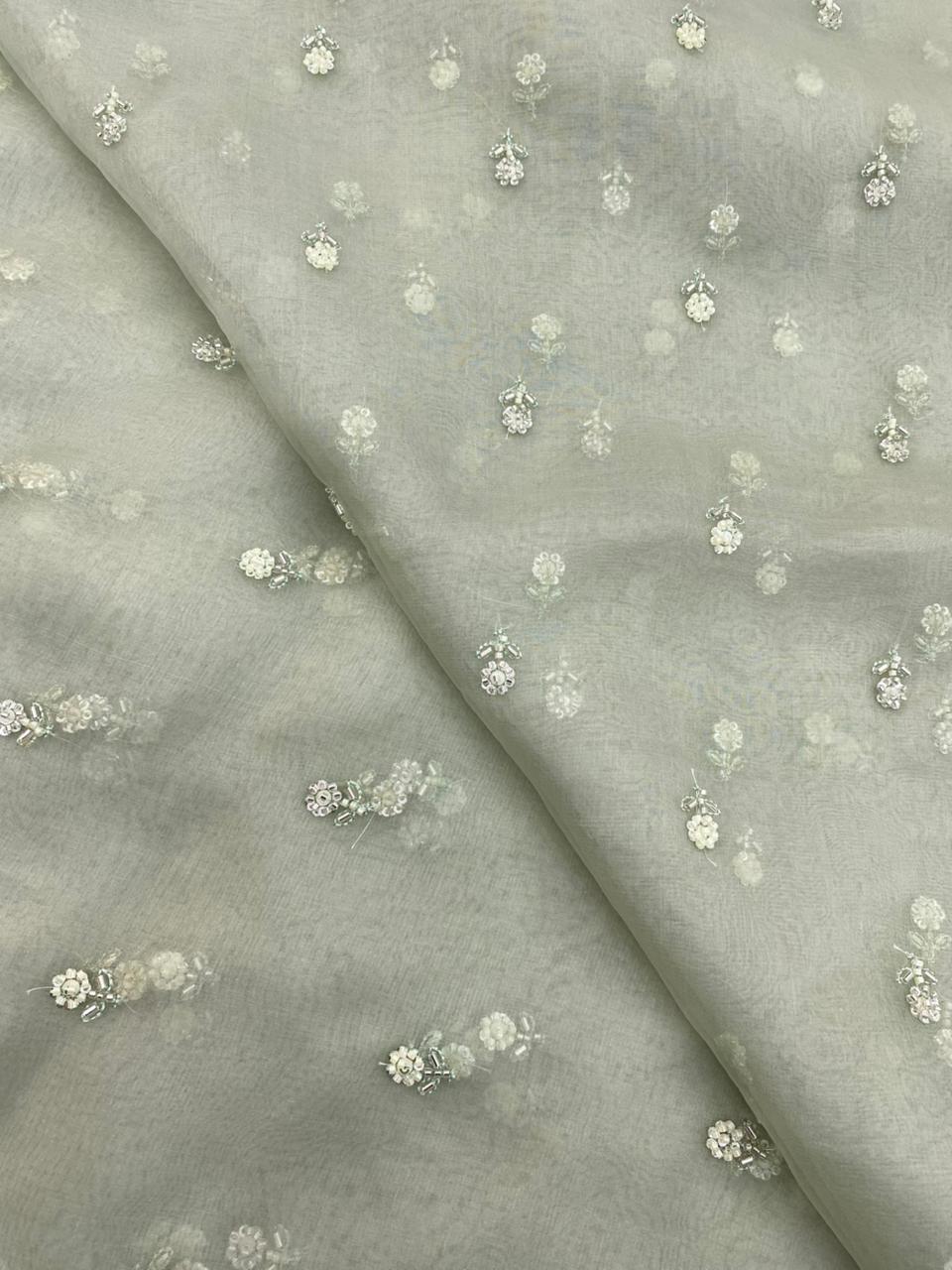 Organza Butti Embroidery Fabric (Colors Available)