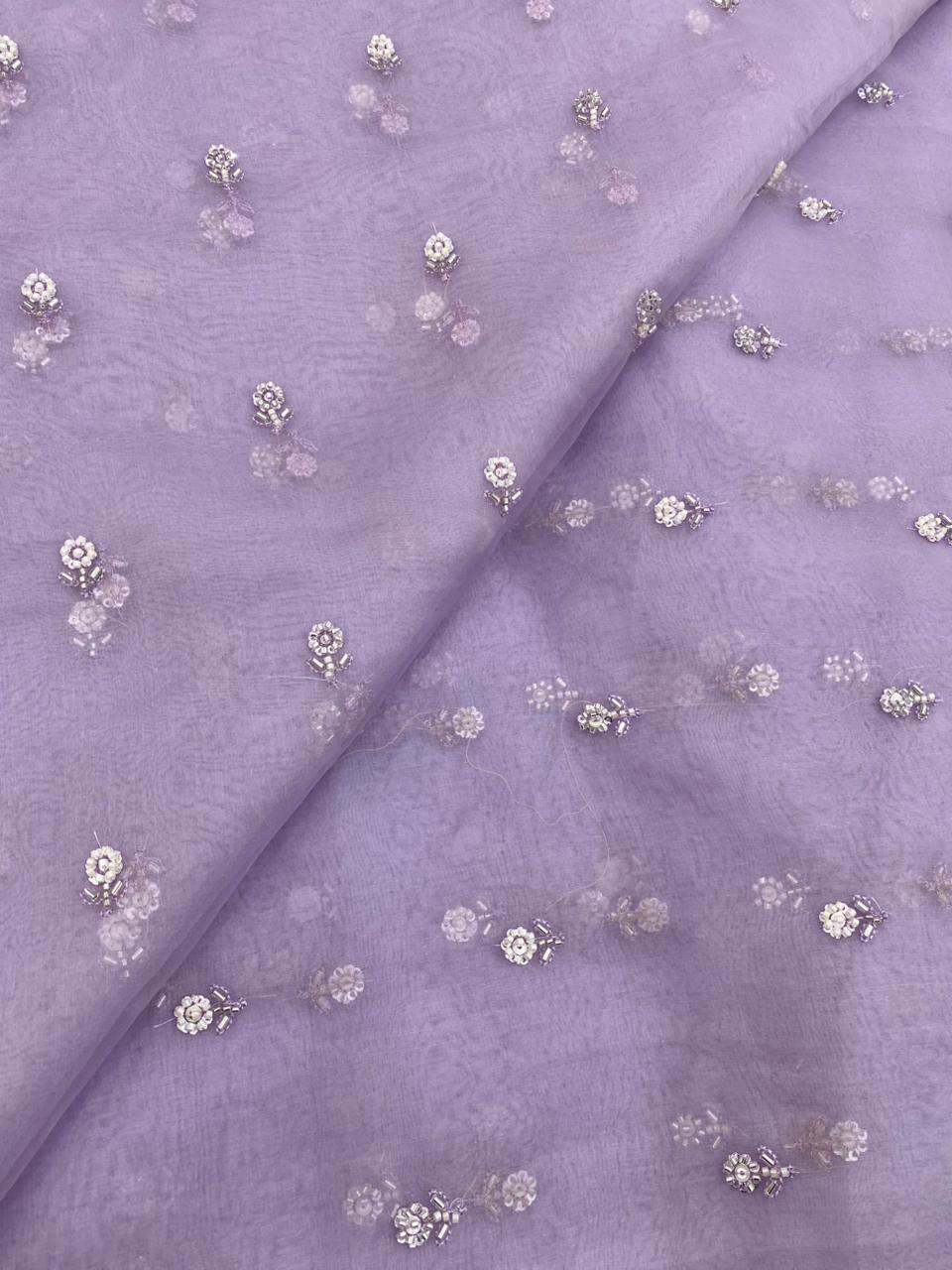 Organza Butti Embroidery Fabric (Colors Available)