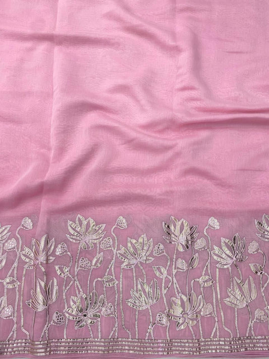 Chanderi Gota Embroidery