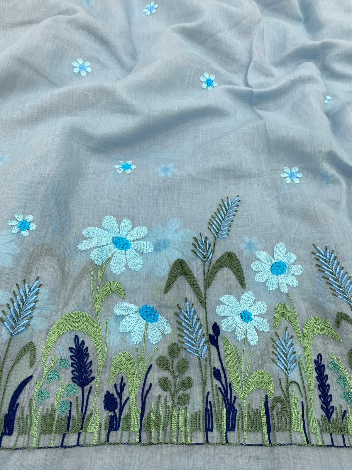 Chanderi Panel Embroidery