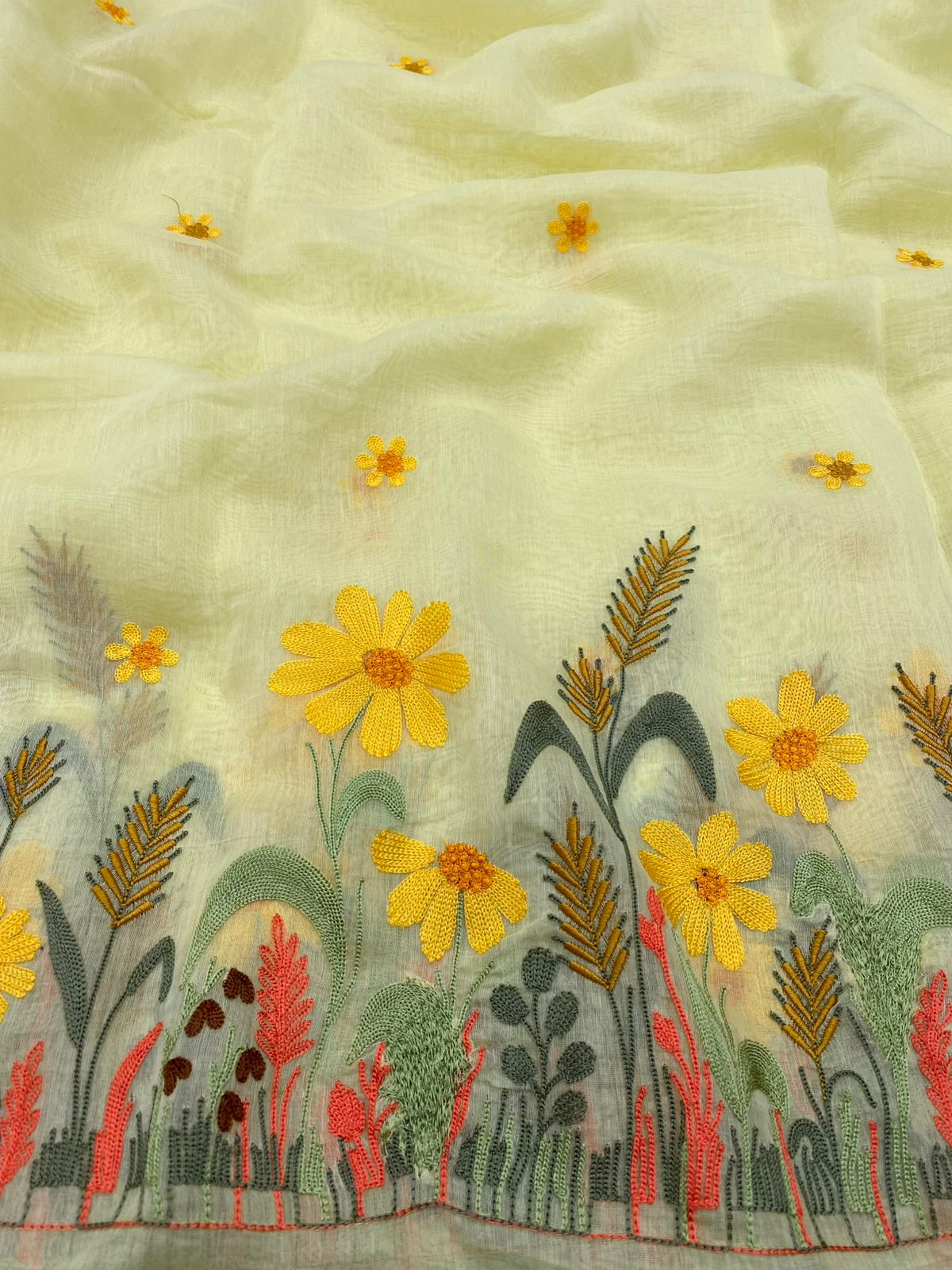 Chanderi Panel Embroidery