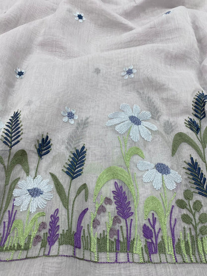Chanderi Panel Embroidery