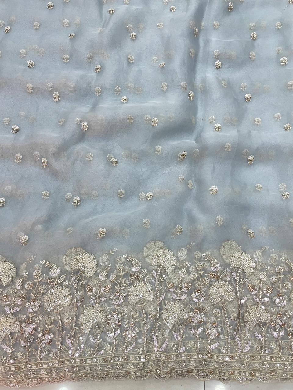 Organza Embroidery [Color Available]